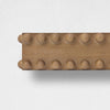 Large Rustic Beaded Wood Floating Wall Shelf - Natural